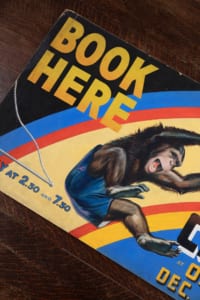 W.E Berry original vintage circus artwork poster