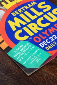 Vintage circus artwork W.E Berry original poster