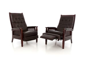 Leather vintage chairs