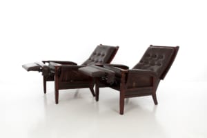 Vintage American mid-century recliner chairs