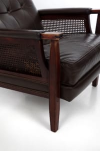 mid-century American leather chairs