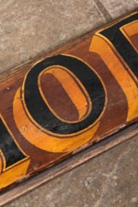 Original sign