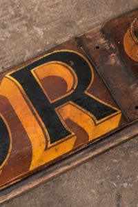 Original equestrian sign