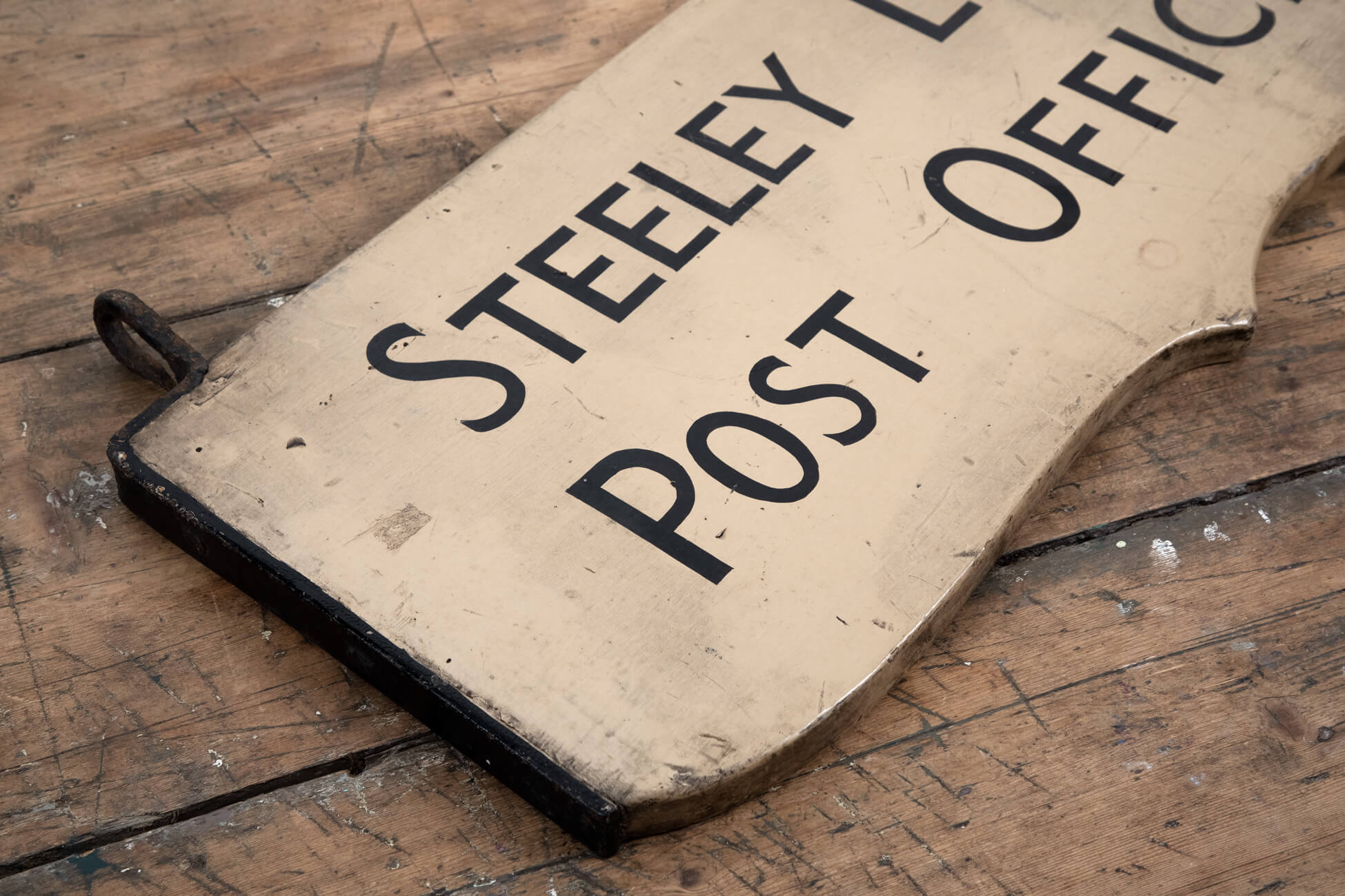 Original vintage sign Steeley Lane Post Office