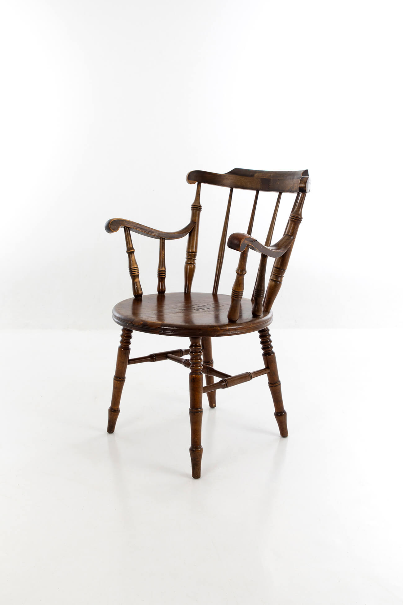 Antique Ibex Swedish Armchair beechwood