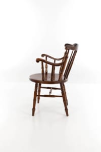 Antique Ibex Swedish Armchair beechwood penny seat