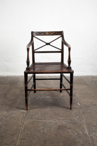 George III Regency Armchair with cane seat
