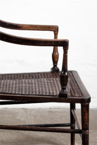 George III cane seat armchair