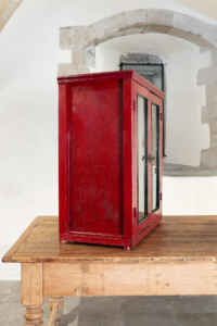 Mid Century red cabinet