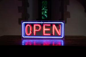 Original retro neon light up sign