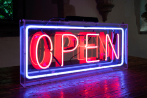 Vintage retro neon sign