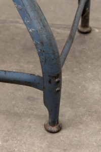 metal vintage industrial factory stool