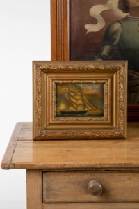 Antique 19th century original Henry King Taylor oil on copper painting