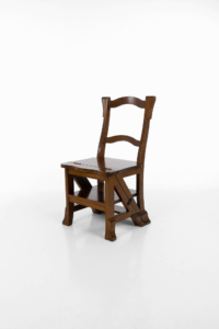 Antique metamorphic library chair