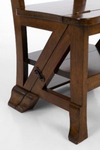 20th century antique oak metamorphic library chair