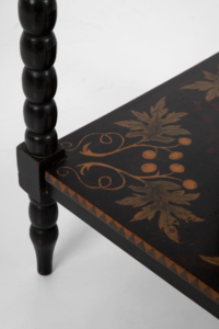 19th century decorative penwork occasional table
