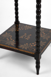Victorian penwork occasional table decorative