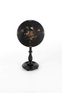 19th century tilt top table mother of pearl