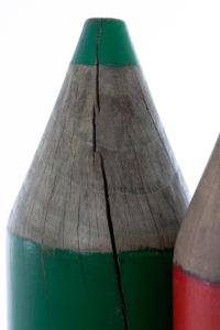 Vintage giant art advertising wooden pencil