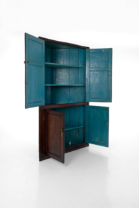 Antique George III Oak freestanding corner cupboard
