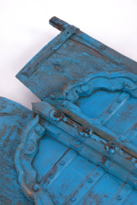 Antique blue window shutters from North Africa
