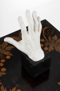 Hand Study Sculpture in Plaster on wooden plinth