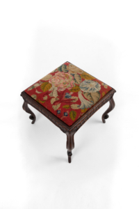 Antique 18th century French walnut footstool