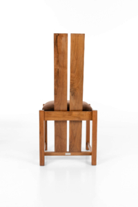 Samuel Chan Alba for Channels of Chelsea set of four walnut dining chairs