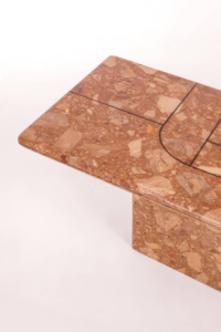 1970s marble coffee table