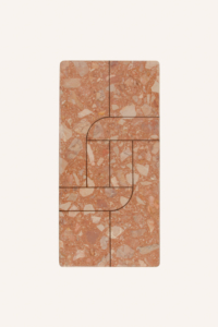 Italian marble geometric design table