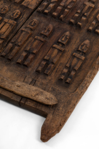 Carved Dogon granary door