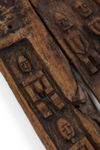 Original Mali Dogon carved granary door
