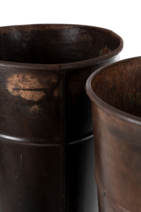 Mid-century copper planters