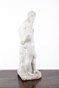 Early 20th century composite stone Farnese Hercules gardenalia statuette