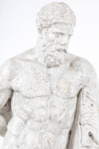 Early 20th century composite stone Farnese Hercules Statuette