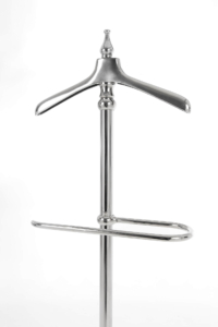 Polished valet stand