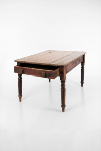 Victorian scrub top kitchen table