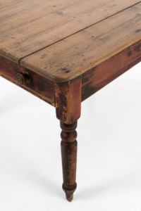 Victorian kitchen table with patina