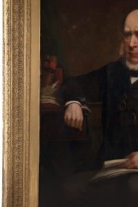 British School 19th century Portrait of a gentleman oil on canvas gilt frame