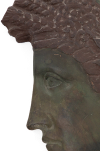 Decorative antique classical plaster head