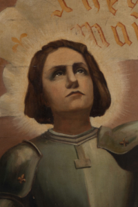 Early 20th century oil on canvas Joan of Arc