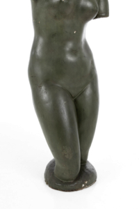 Mid Century large French painted plaster torso of Venus