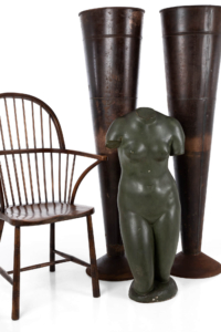Mid-century French painted torso of Venus
