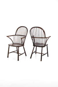 West Country primitive stick back chairs