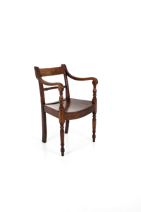 Antique elm elbow chair