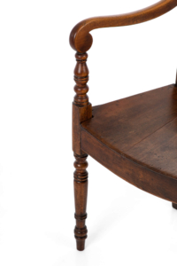 Antique elbow chair in elm