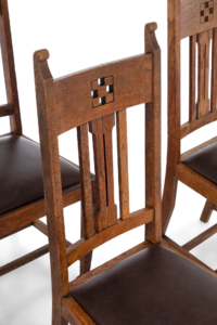 Antique Arts and crafts dining chairs