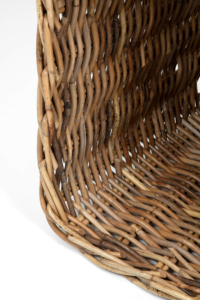Large country house wicker log basket