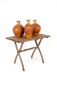 Terracotta garden urns