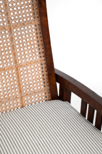 Adjustable Arts and crafts cane armchairs
